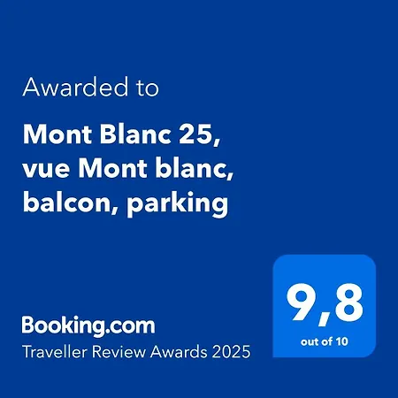 Mont Blanc 25, Vue Mont Blanc, Balcon, Parking アパート *