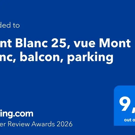 Mont Blanc 25, Vue Mont Blanc, Balcon, Parking アパート *